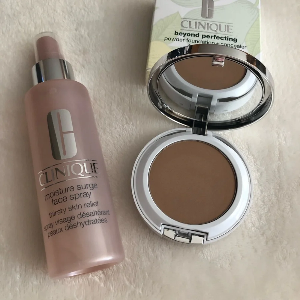Clinique Moisture Surge Spray and Beyond Perfecting Foundation